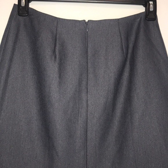 Levine Classics Gray Pleated Lined Skirt - Picture 5 of 8